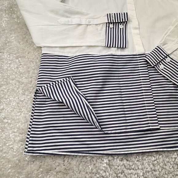 Harshman Stripe Mix Colorblock Button Up Shirt - Picture 6 of 8